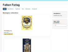 Tablet Screenshot of falkenforlag.no